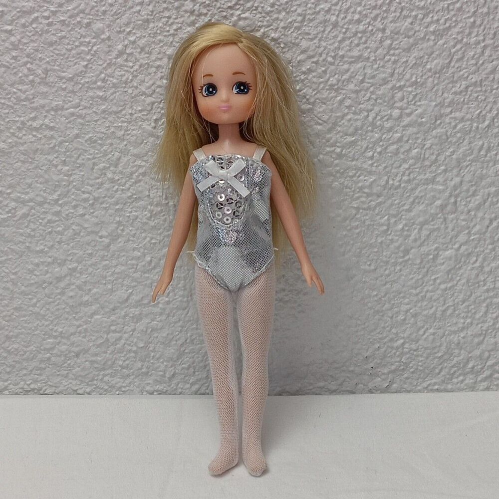 Swan Lake Ballerina Doll Lottie Big Eyes Blonde Hair 7inch Silver Missing Pieces